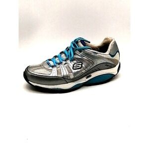 Skechers Sneakers Womens Shape Ups Silver 9 Walking Shoes Roll‎ Bridge 12340